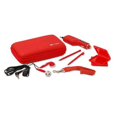 NDS-13RD 11 IN 1 TRAVEL PACK 3DS/DSI/DS LITE COLORE ROSSO