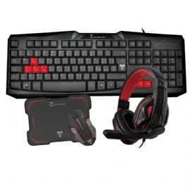 TECHMADE KIT GAMING 2 TASTIERA-MOUSE-CUFFIE-PAD